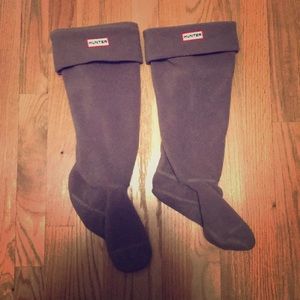 Hunter boot tall socks, grey
